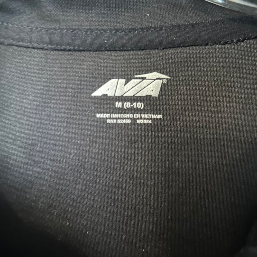 Avia Women's Athletic Quilted 1/4 Zip‎ Black Pullover Size Medium - Picture 3 of 7